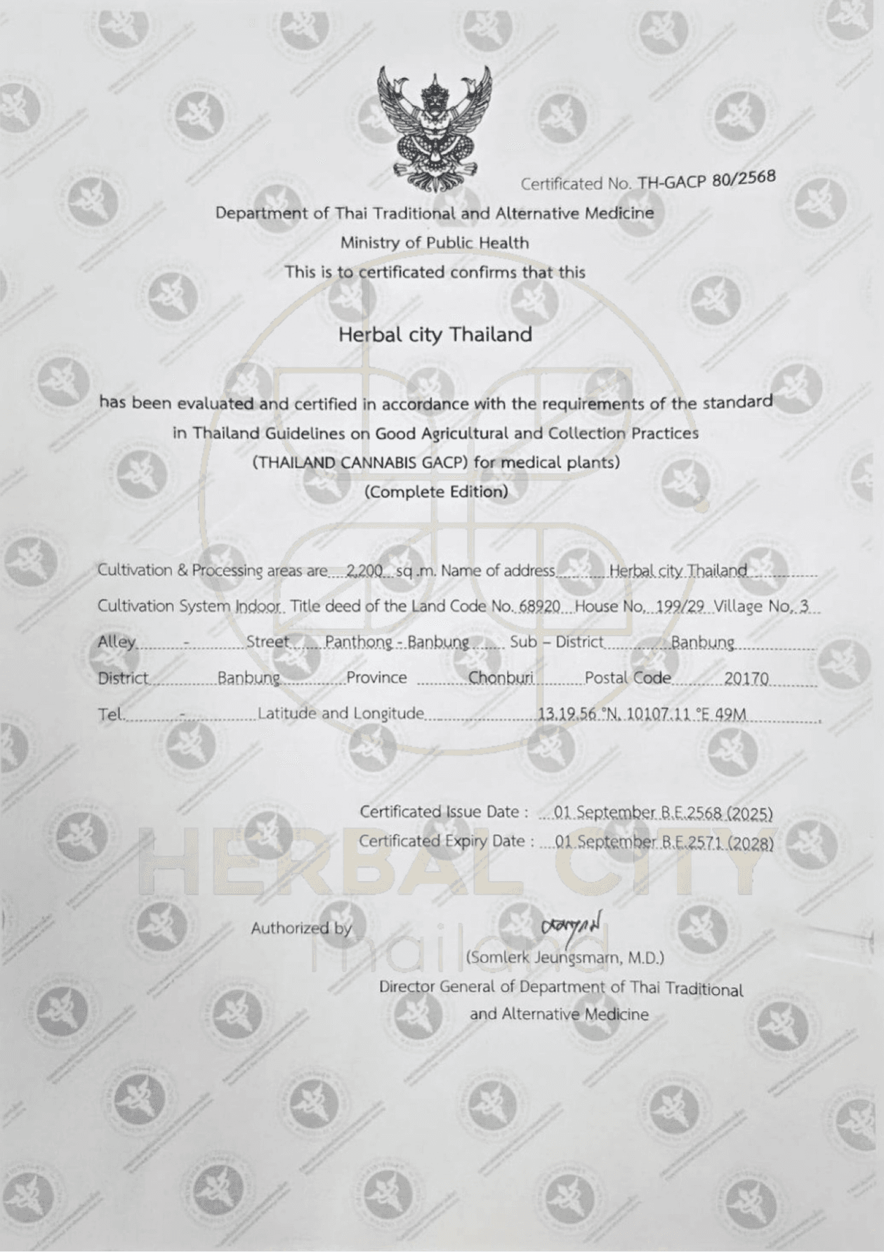 Thai GACP Certification